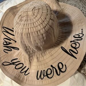 Wish You Were Here hat great for cruise pool or beach